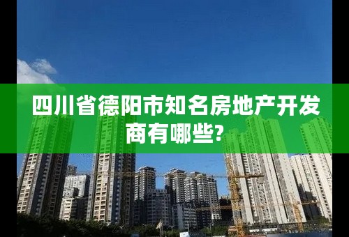 四川省德阳市知名房地产开发商有哪些?