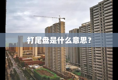 打尾盘是什么意思？