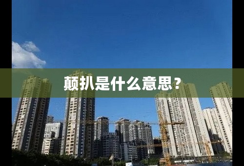 颠扒是什么意思？