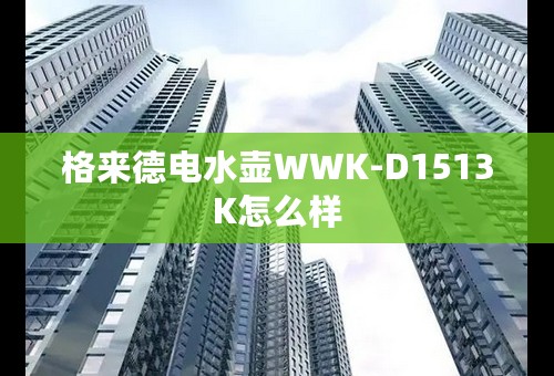 格来德电水壶WWK-D1513K怎么样