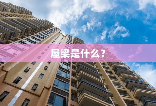 屋梁是什么？