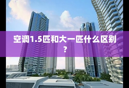 空调1.5匹和大一匹什么区别？