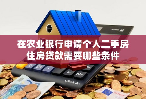 在农业银行申请个人二手房住房贷款需要哪些条件