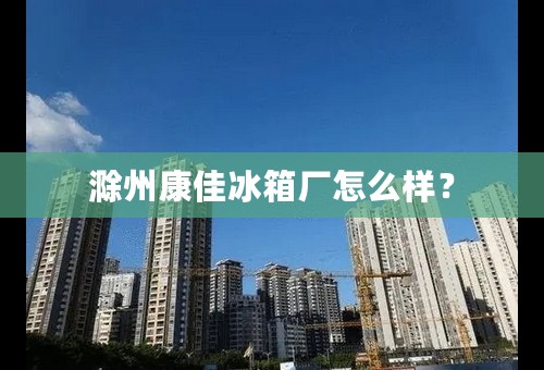 滁州康佳冰箱厂怎么样？