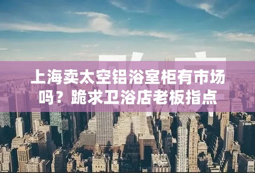 上海卖太空铝浴室柜有市场吗？跪求卫浴店老板指点