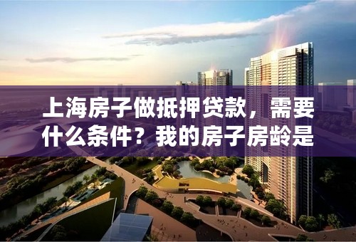 上海房子做抵押贷款，需要什么条件？我的房子房龄是24年，40个平方。市场价现在是140万，无房贷。