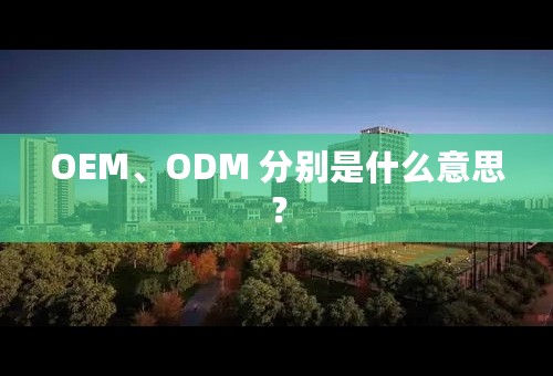 OEM、ODM 分别是什么意思？