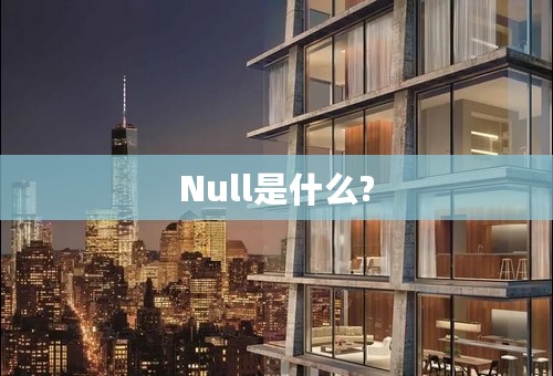 Null是什么?