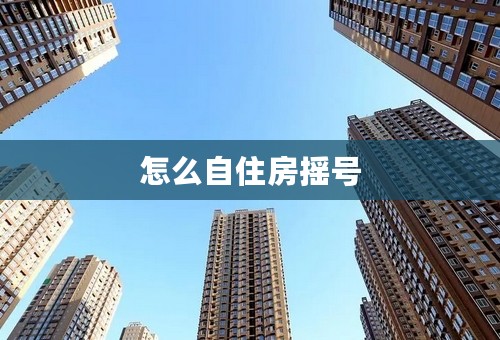 怎么自住房摇号