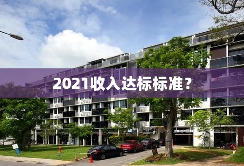 2021收入达标标准？