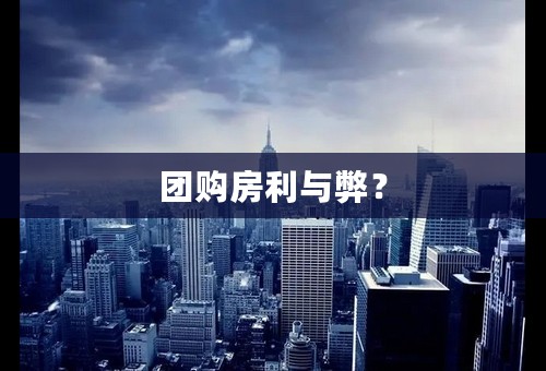 团购房利与弊？