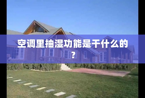 空调里抽湿功能是干什么的？