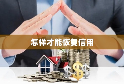 怎样才能恢复信用