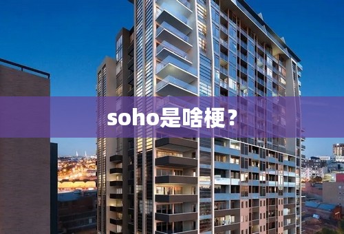 soho是啥梗？