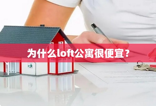 为什么loft公寓很便宜？