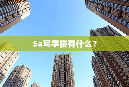 5a写字楼有什么？