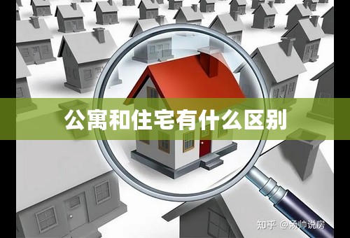 公寓和住宅有什么区别