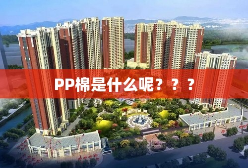 PP棉是什么呢？？？