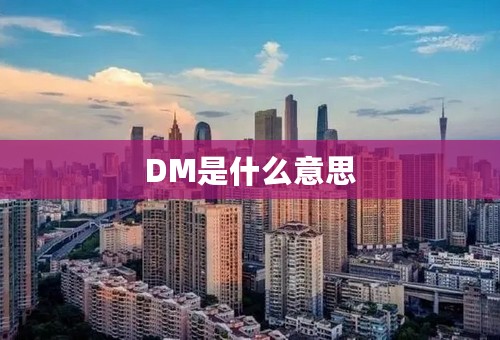 DM是什么意思