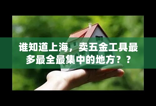 谁知道上海，卖五金工具最多最全最集中的地方？？