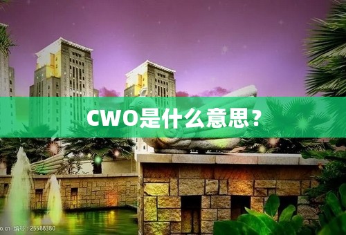 CWO是什么意思？