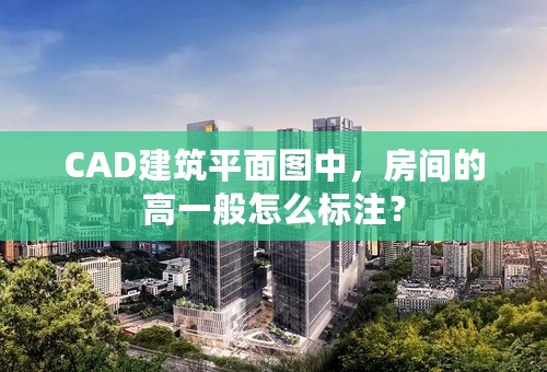 CAD建筑平面图中，房间的高一般怎么标注？