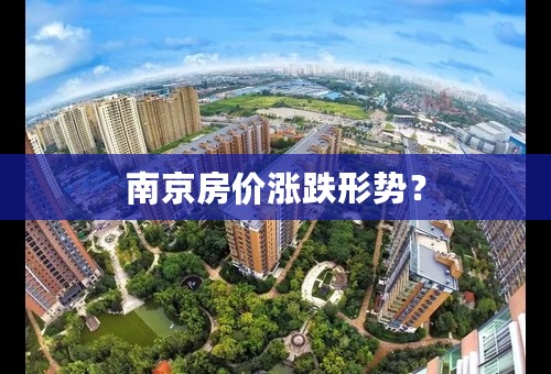 南京房价涨跌形势？