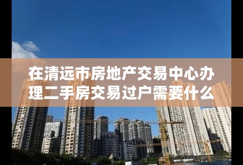 在清远市房地产交易中心办理二手房交易过户需要什么手续卖方需要出示什么证件？（请详细点）