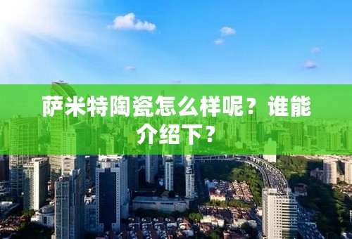 萨米特陶瓷怎么样呢？谁能介绍下？