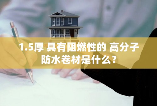 1.5厚 具有阻燃性的 高分子防水卷材是什么？