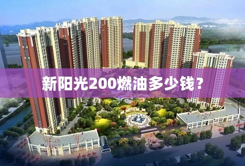 新阳光200燃油多少钱？