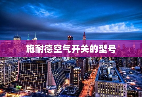 施耐德空气开关的型号