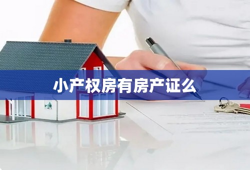 小产权房有房产证么