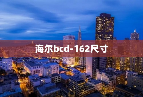 海尔bcd-162尺寸