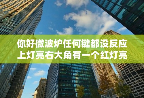 你好微波炉任何键都没反应上灯亮右大角有一个红灯亮起