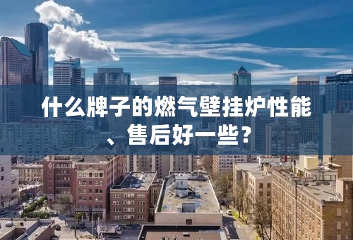 什么牌子的燃气壁挂炉性能、售后好一些？