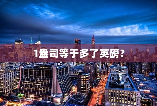 1盎司等于多了英磅？