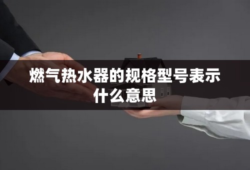 燃气热水器的规格型号表示什么意思