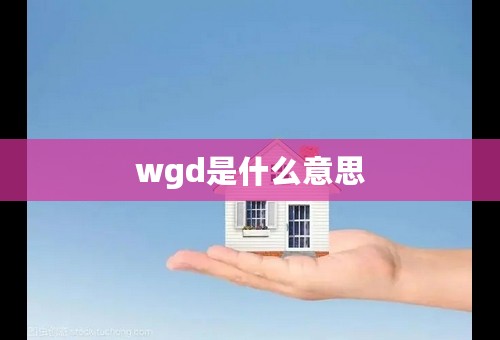 wgd是什么意思