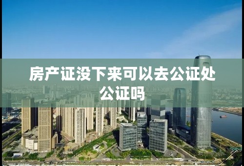 房产证没下来可以去公证处公证吗