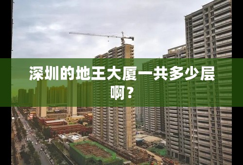 深圳的地王大厦一共多少层啊？