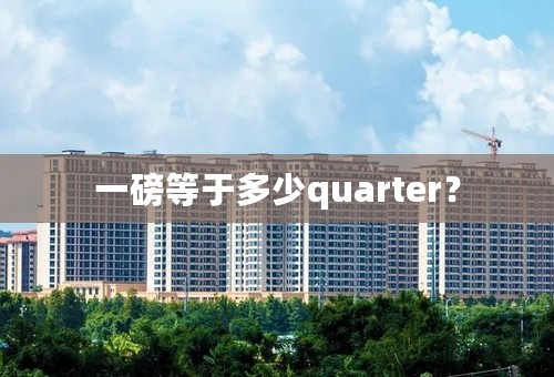 一磅等于多少quarter？