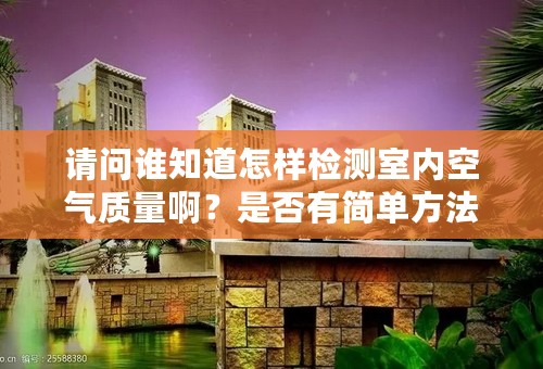 请问谁知道怎样检测室内空气质量啊？是否有简单方法？