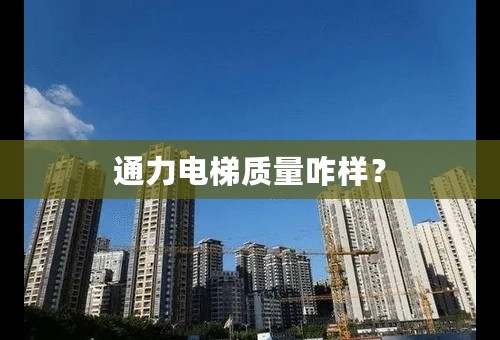 通力电梯质量咋样？