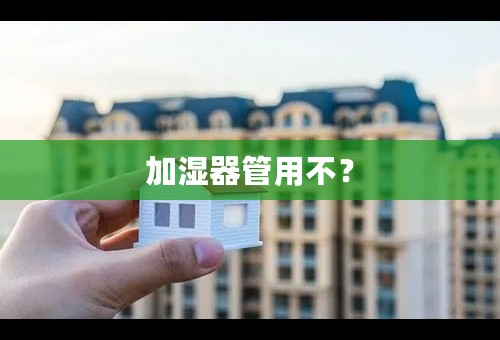 加湿器管用不？