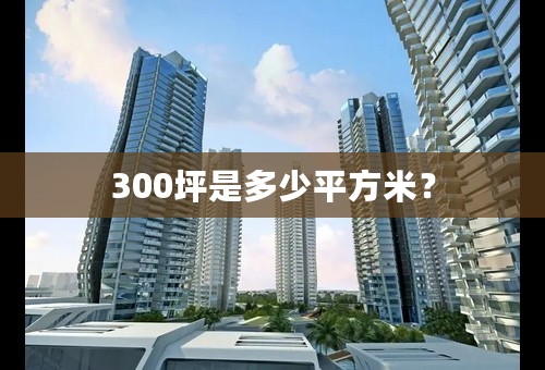 300坪是多少平方米？