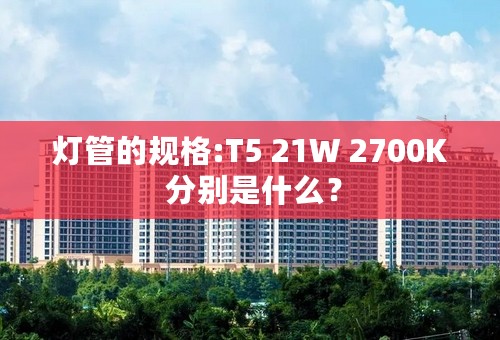 灯管的规格:T5 21W 2700K 分别是什么？