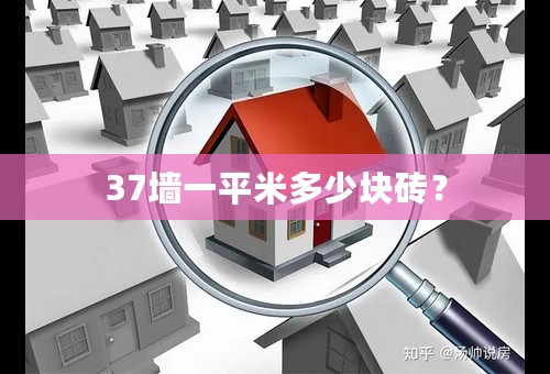 37墙一平米多少块砖？