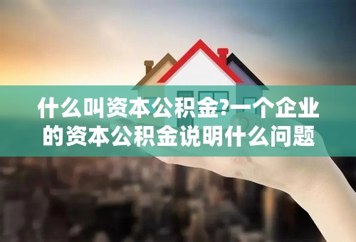 什么叫资本公积金?一个企业的资本公积金说明什么问题?