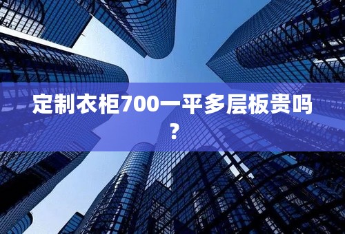 定制衣柜700一平多层板贵吗？